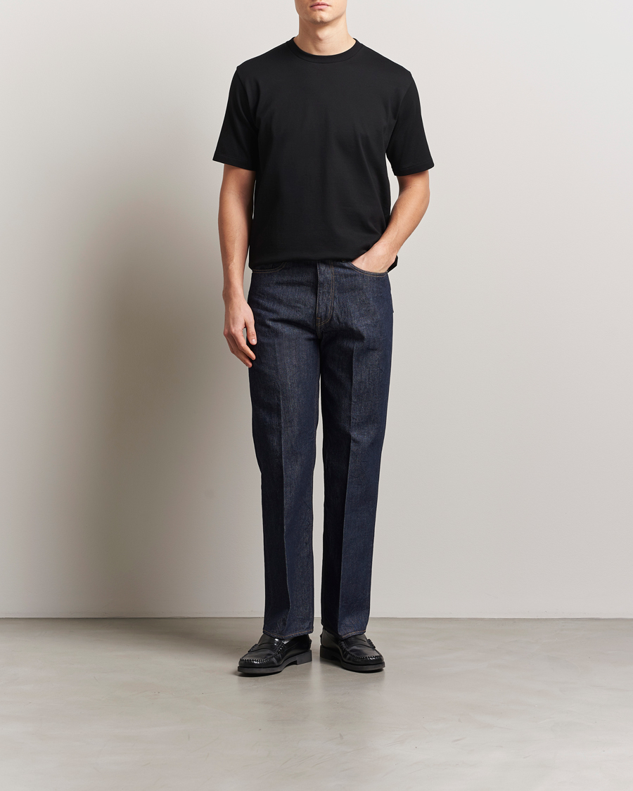 Heren | T-shirts | Auralee | Luster Plating T-Shirt Black