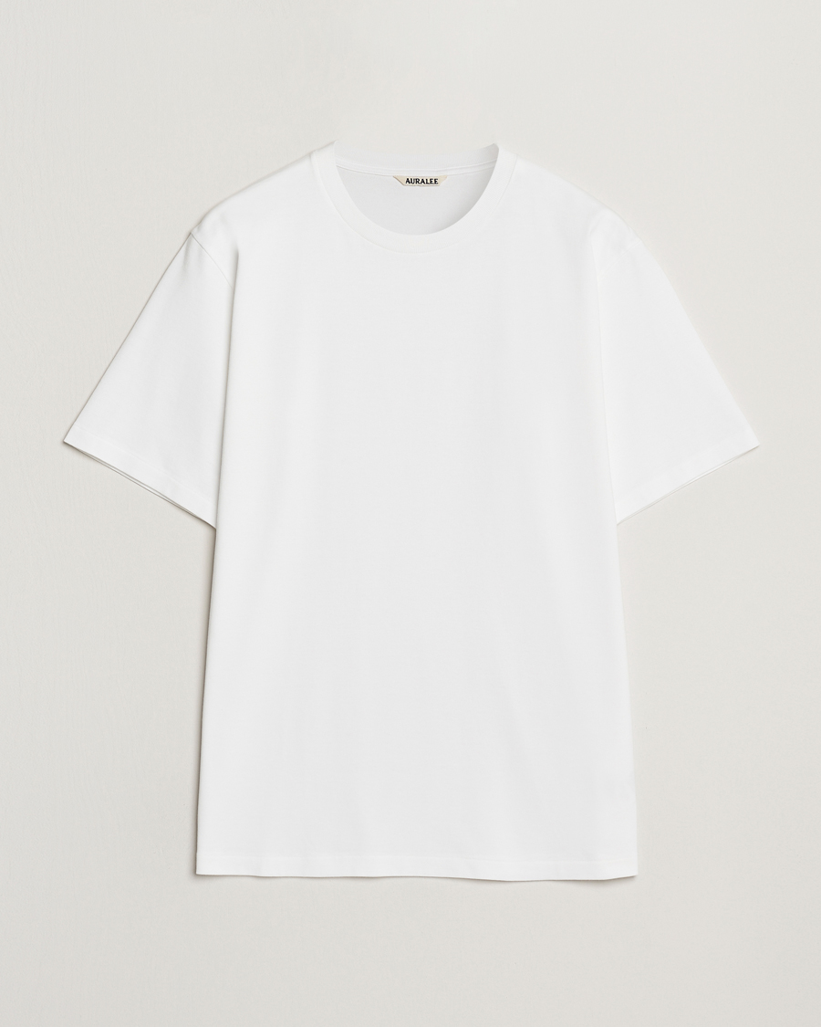 Heren | T-shirts | Auralee | Luster Plating T-Shirt White