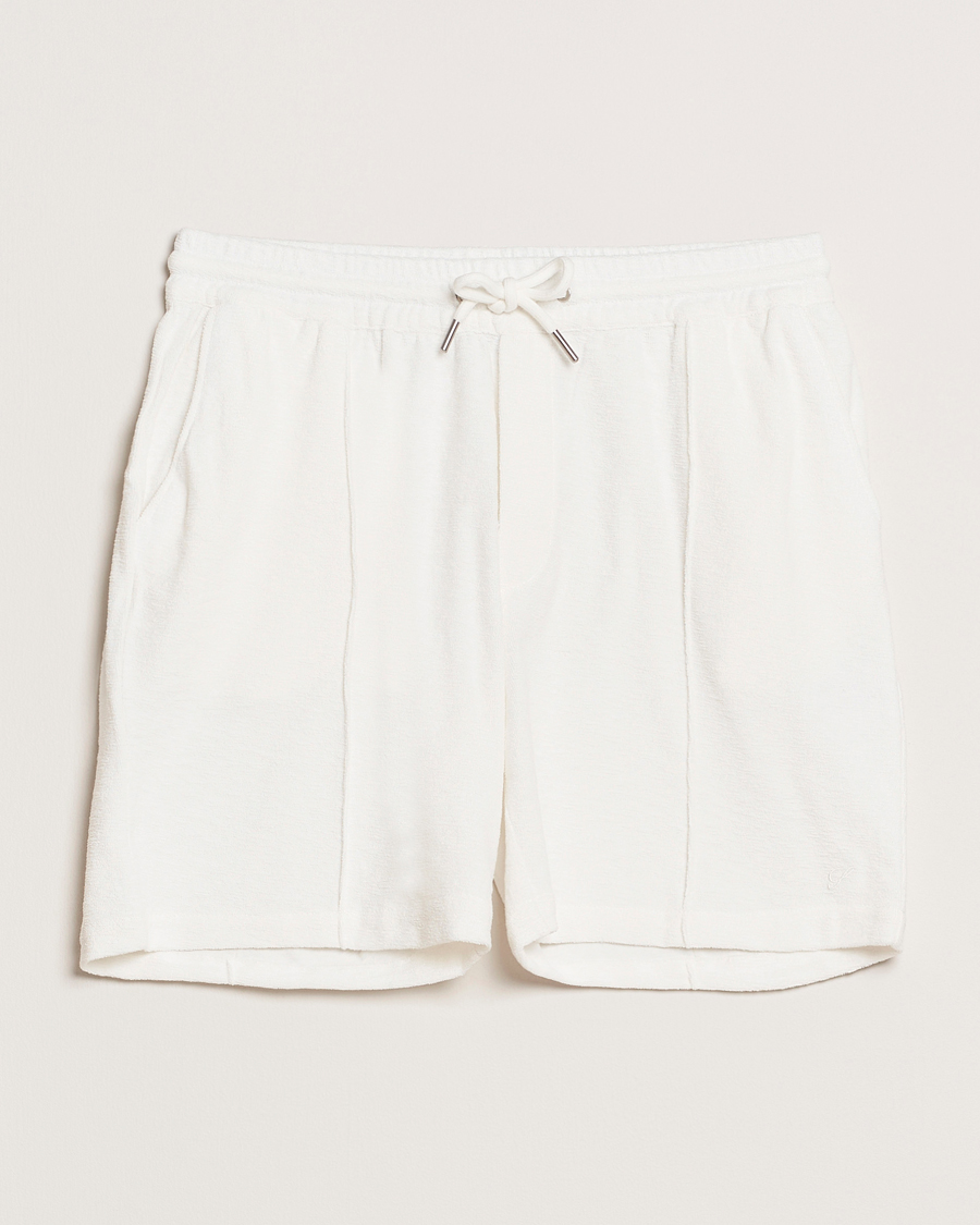 Heren | Korte broek | Stenströms | Terry Slub Cotton Shorts White