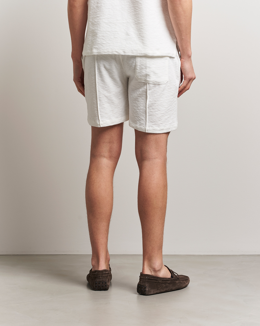 Heren | Korte broek | Stenströms | Terry Slub Cotton Shorts White