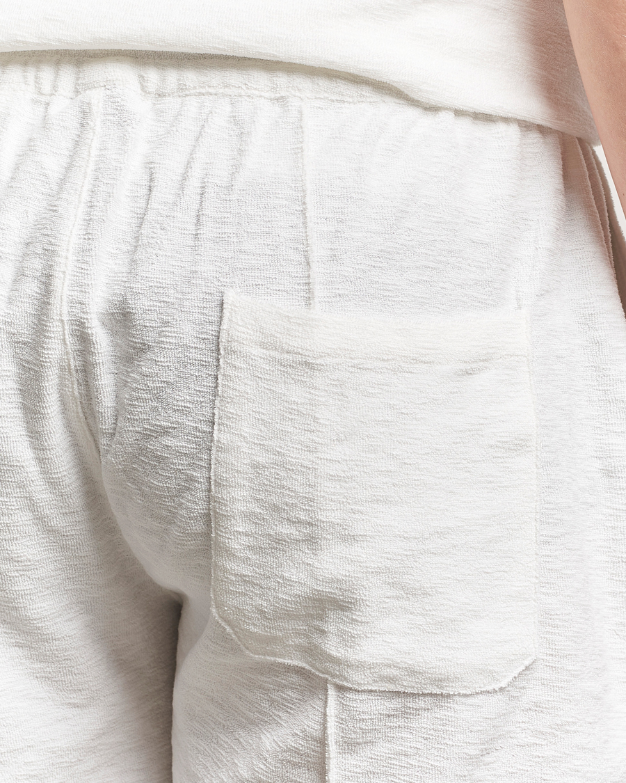 Heren | Korte broek | Stenströms | Terry Slub Cotton Shorts White