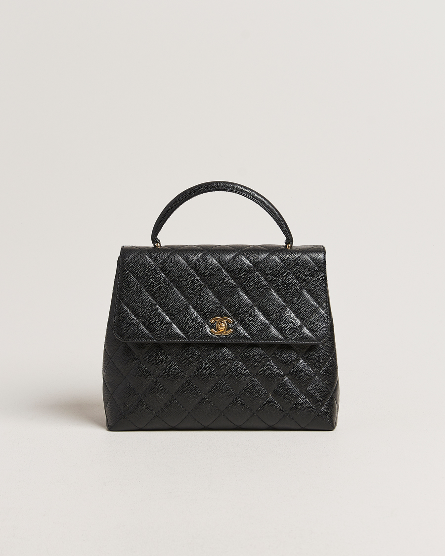 Heren | Gifts for Her | Chanel Pre-Owned | Kelly Top Handle Bag Black Caviar
