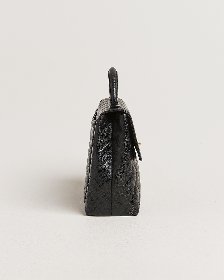 Heren | Gifts for Her | Chanel Pre-Owned | Kelly Top Handle Bag Black Caviar