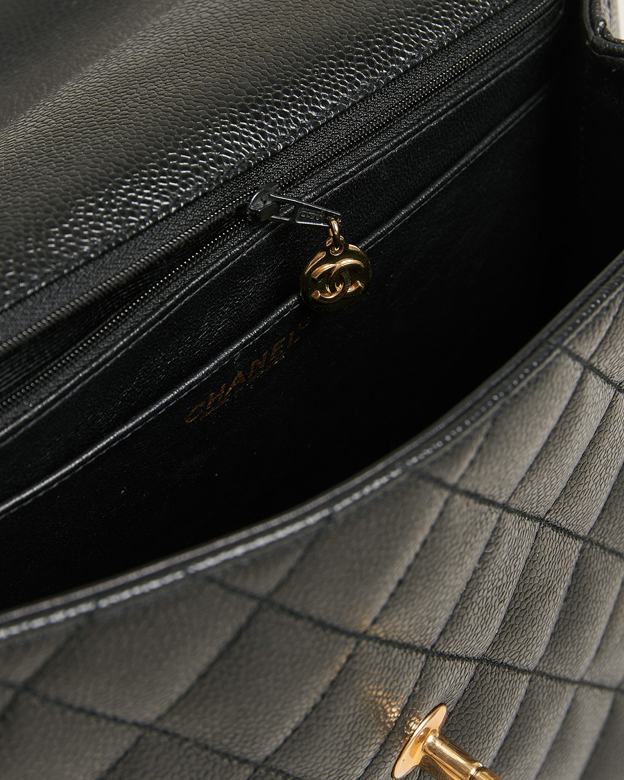 Heren | Gifts for Her | Chanel Pre-Owned | Kelly Top Handle Bag Black Caviar