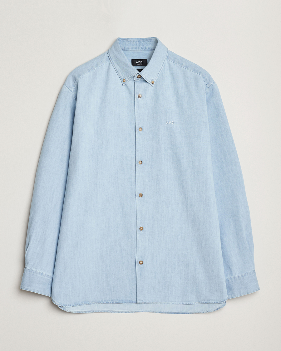 Heren | Overhemden | A.P.C. | Mathias Denim Shirt Pale Blue