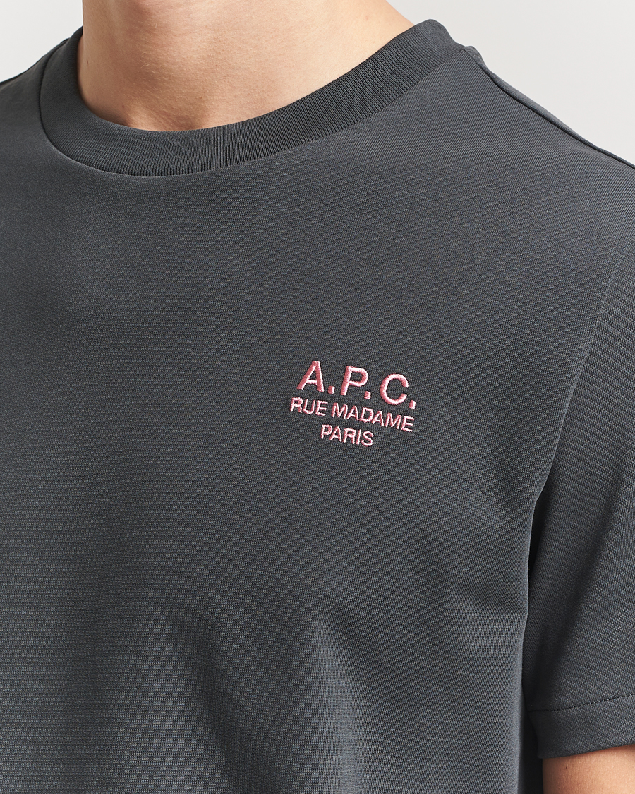 Heren | T-shirts | A.P.C. | Rue Madame T-Shirt Anthracite