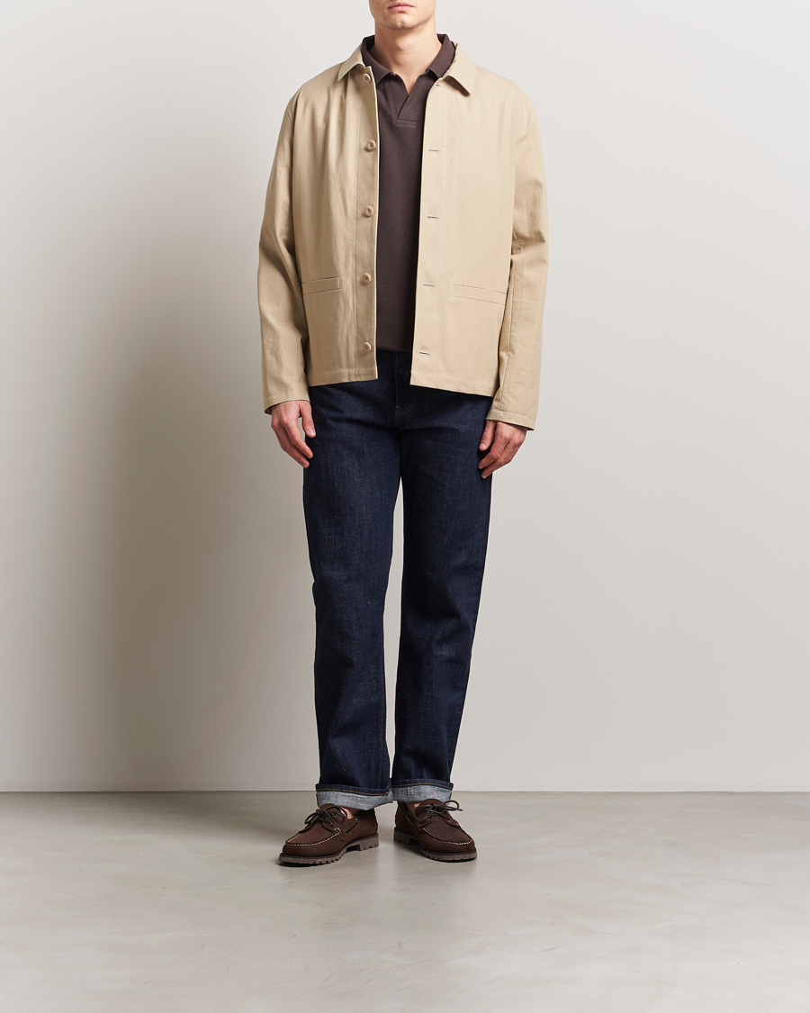 Heren | Jassen | A.P.C. | Rodney Textured Cotton Overshirt Beige