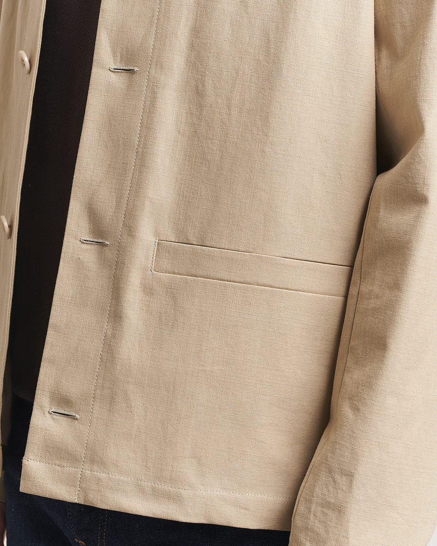 Heren | Jassen | A.P.C. | Rodney Textured Cotton Overshirt Beige