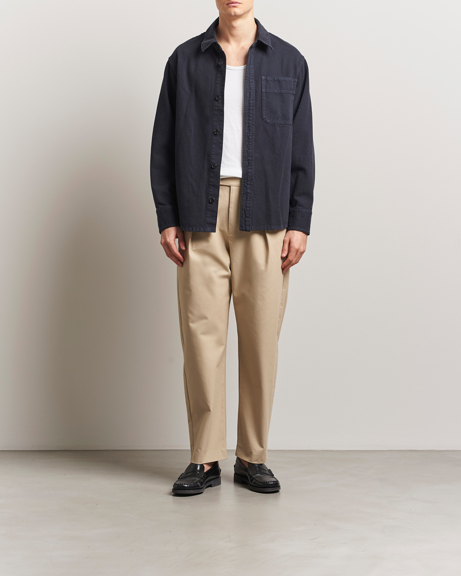 Heren | Broeken | A.P.C. | Renato Pleated Chinos Beige