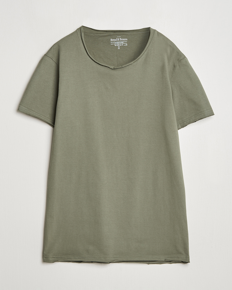 Heren | T-shirts | Bread & Boxers | Crew Neck Relaxed T-Shirt Khaki Green