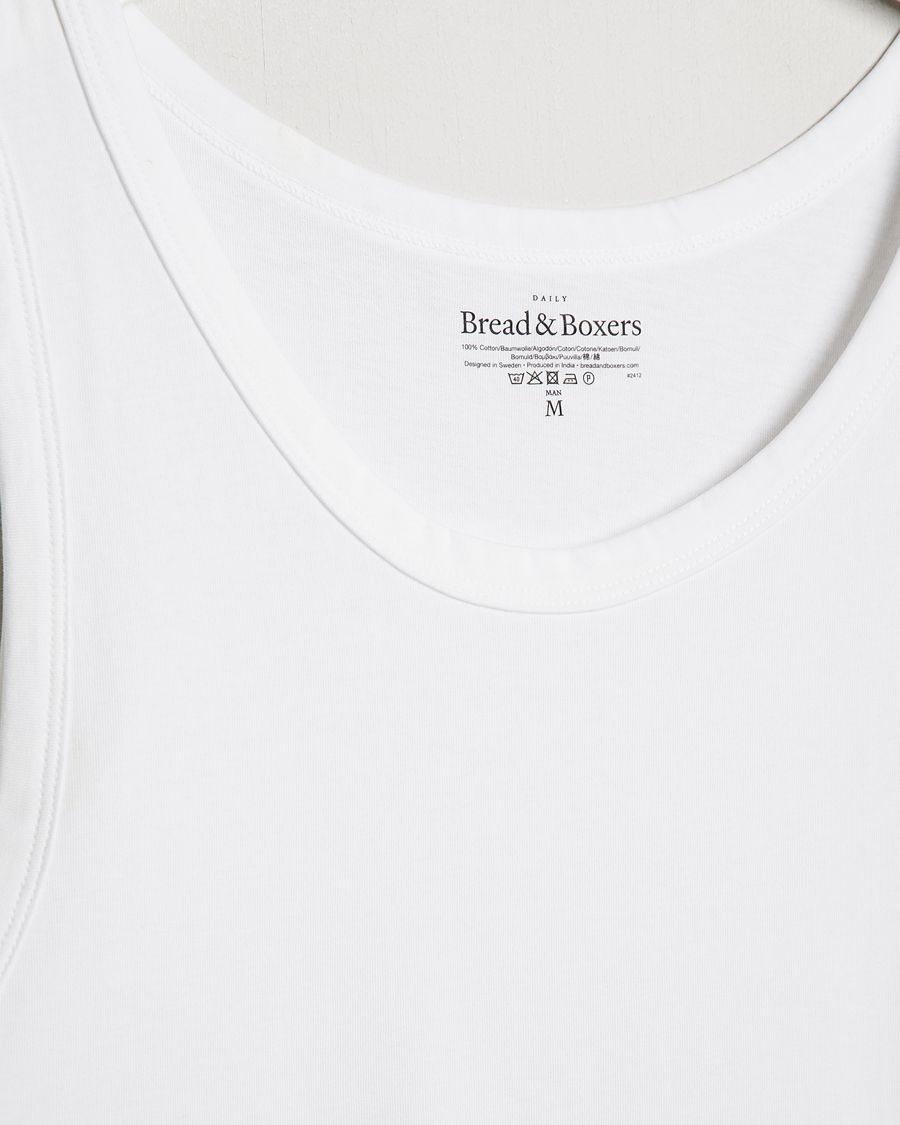 Heren | T-shirts | Bread & Boxers | Relaxed Tank Top White