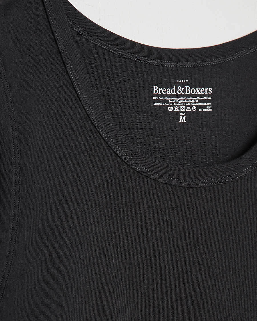 Heren | T-shirts | Bread & Boxers | Relaxed Tank Top Black
