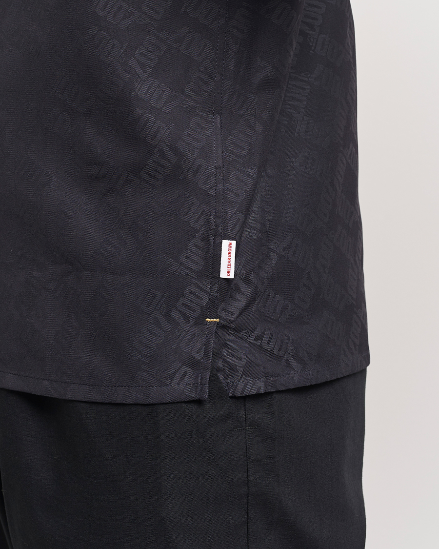 Heren | Overhemden | Orlebar Brown | Hibbert 007 Monogram Shirt Black