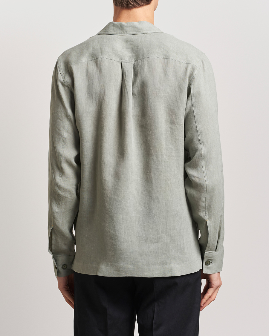 Heren | Overhemden | Orlebar Brown | Maitan Long Sleeve Golden Gun Shirt Penny Green