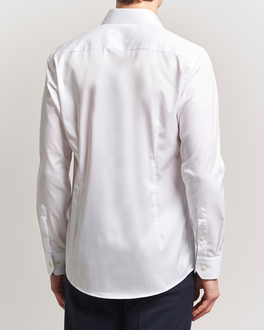 Heren | Overhemden | Eton | Slim Fit Signature Twill Contrast Shirt White