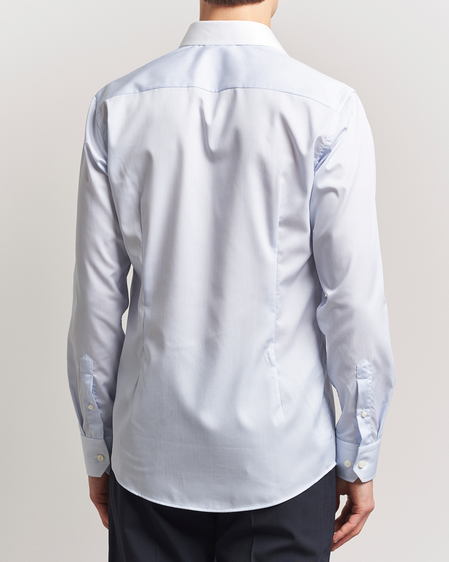 Heren | Overhemden | Eton | Slim Fit Fine Twill Shirt Light Blue