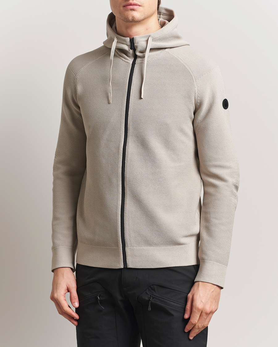 Heren | Truien | Sail Racing | Element Seamless Hooded Full Zip Sand