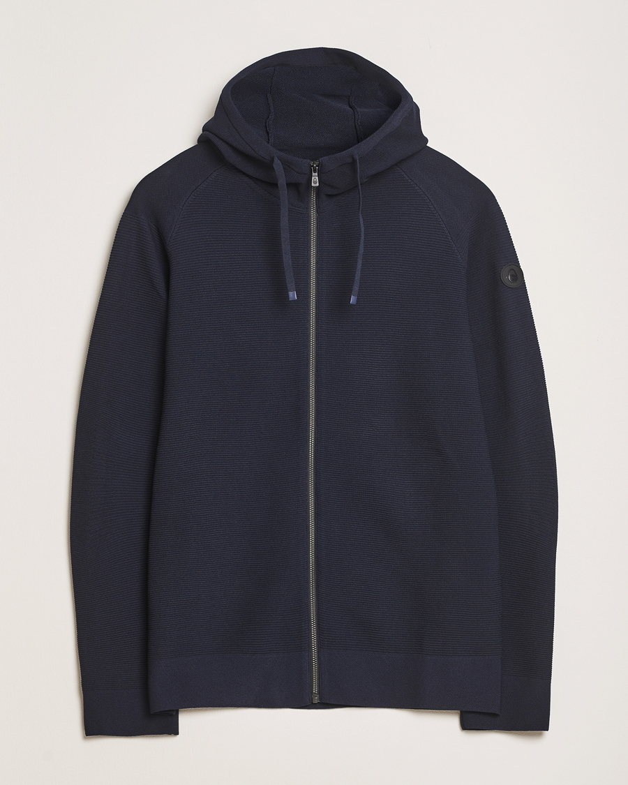 Heren | Truien | Sail Racing | Element Seamless Hooded Full Zip Dark Navy