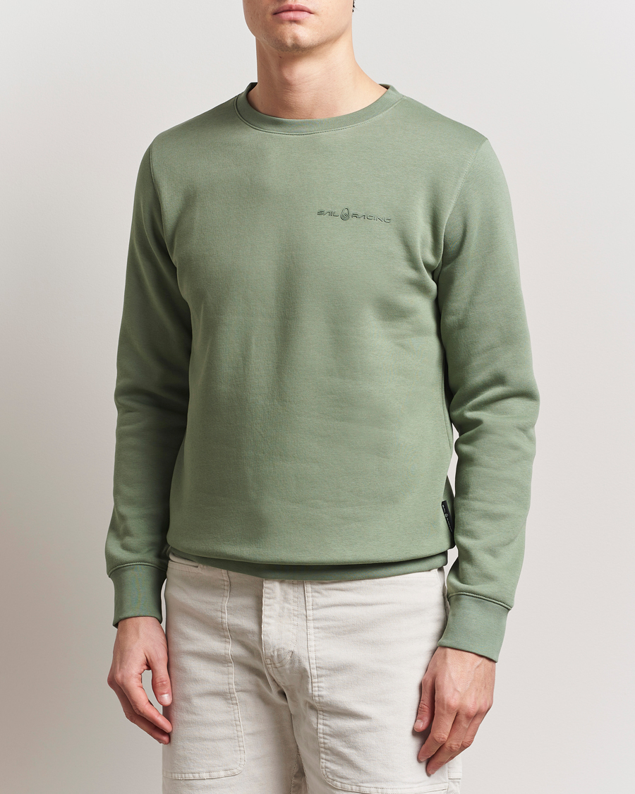 Heren | Truien | Sail Racing | Bowman Crew Neck Sweatshirt Hedge Green