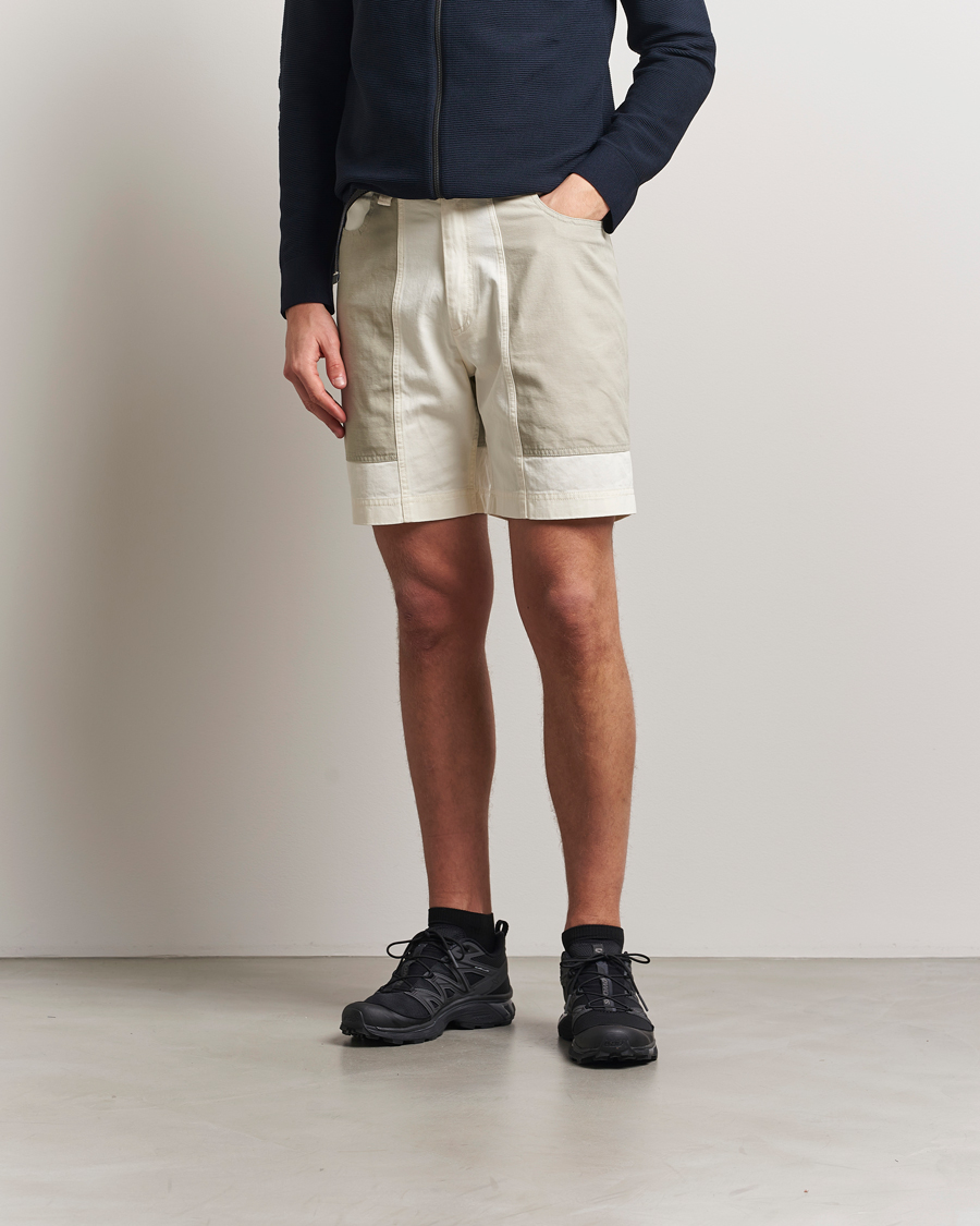 Heren | Korte broek | Sail Racing | Breeze Cotton Twill Blocked Shorts Off White