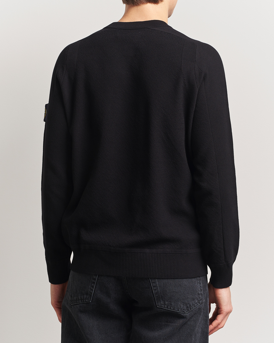 Heren | Truien | Stone Island | Micro Stitch Organic Cotton Crew Black