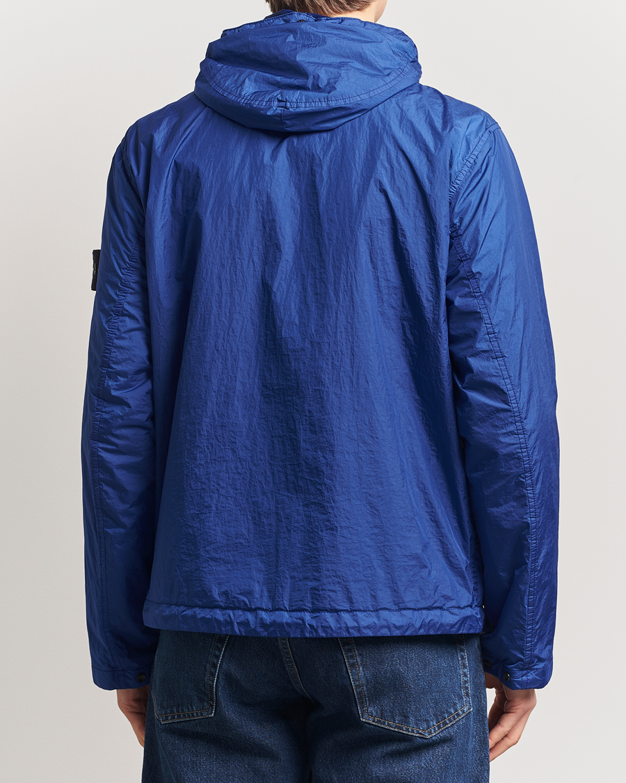Heren | Jassen | Stone Island | Crinkle Reps Hooded Jacket Bright Blue