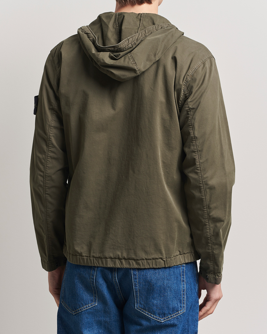 Heren | Jassen | Stone Island | Supima Cotton Stretch Hooded Jacket Military Green