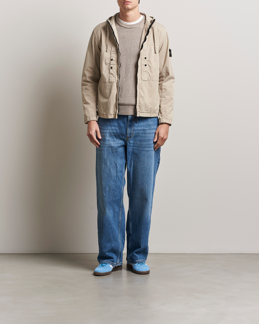Heren | Jassen | Stone Island | Supima Cotton Stretch Hooded Jacket Desert