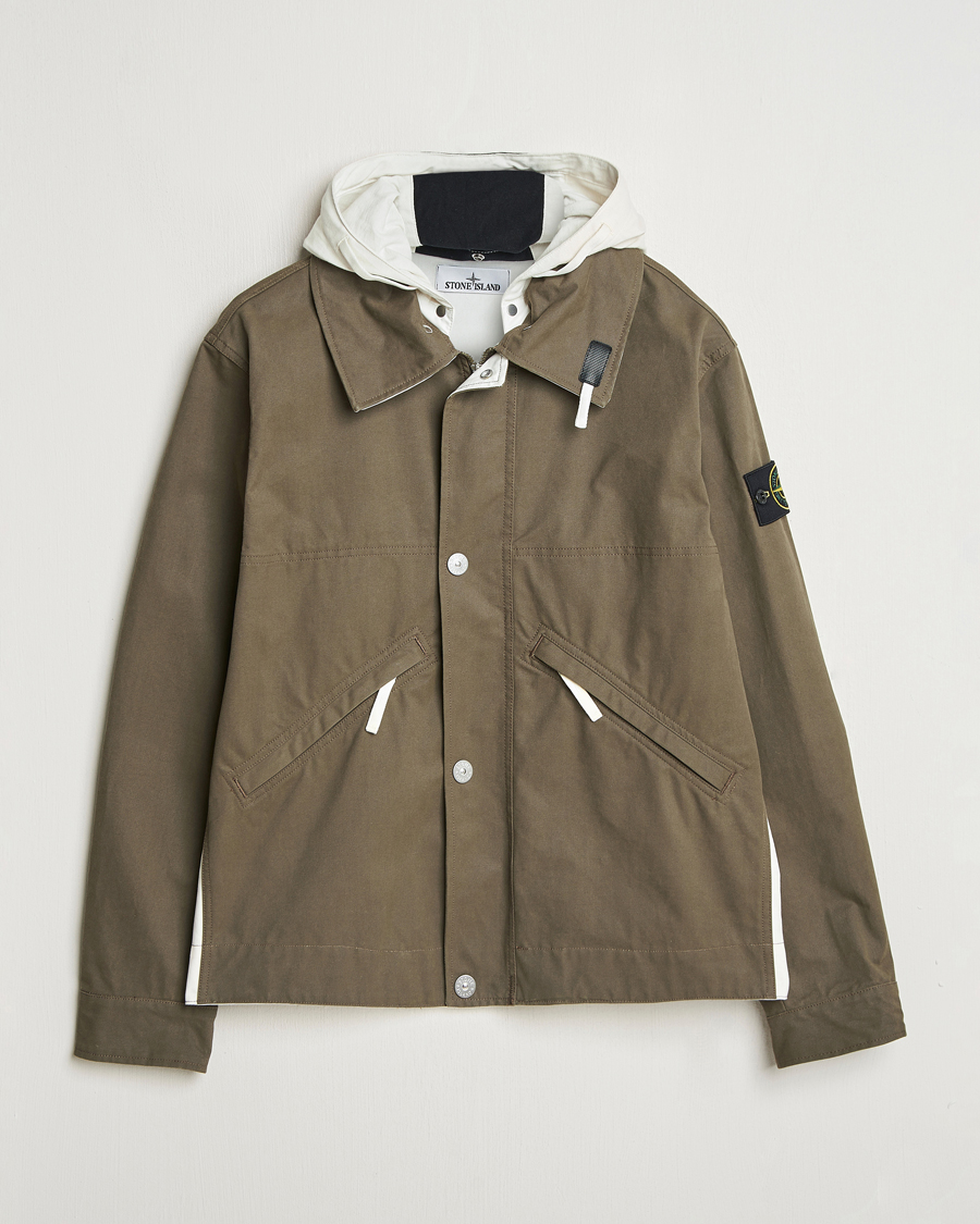 Heren | Jassen | Stone Island | Tela Resinata Block Colour Jacket Military Green