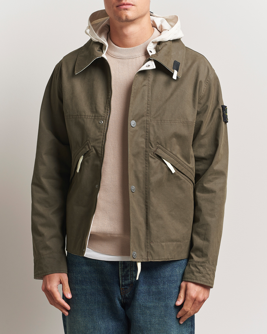 Heren | Jassen | Stone Island | Tela Resinata Block Colour Jacket Military Green