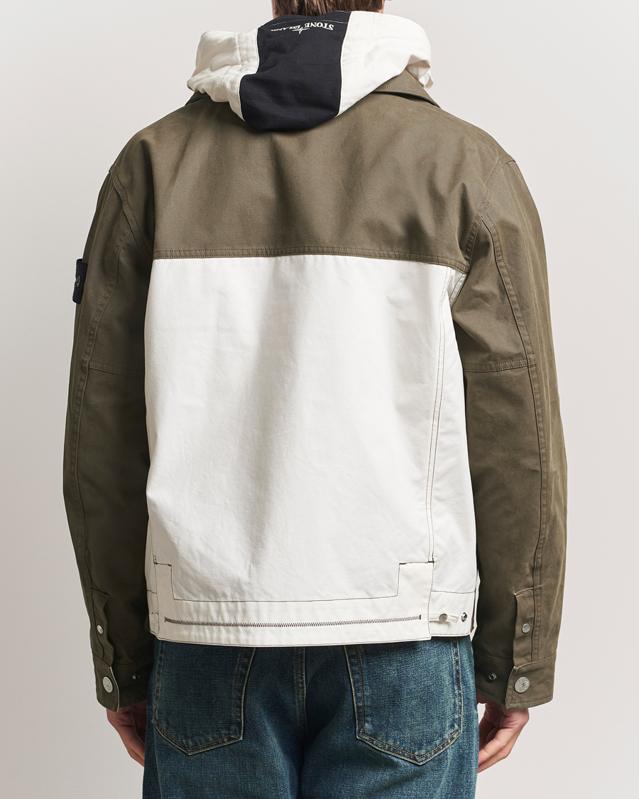 Heren | Jassen | Stone Island | Tela Resinata Block Colour Jacket Military Green