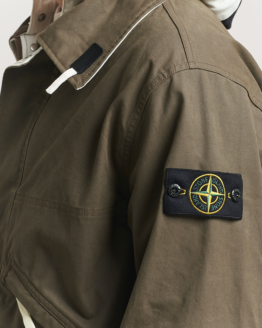 Heren | Jassen | Stone Island | Tela Resinata Block Colour Jacket Military Green