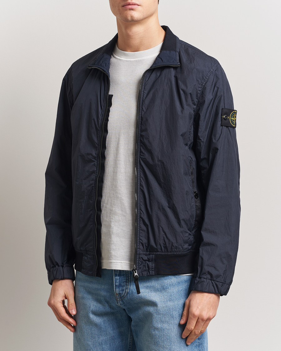 Heren | Jassen | Stone Island | Crinkle Reps Short Jacket Navy Blue