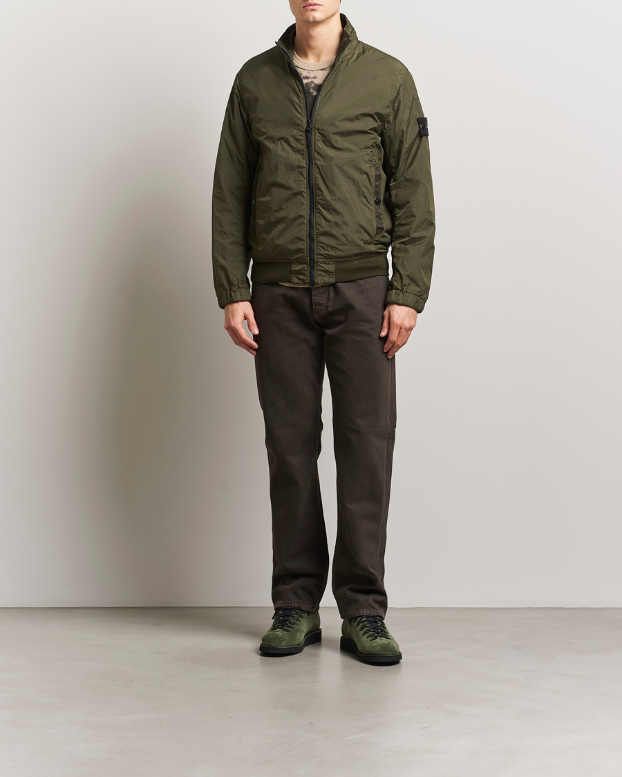 Heren | Jassen | Stone Island | Crinkle Reps Short Jacket Military Green