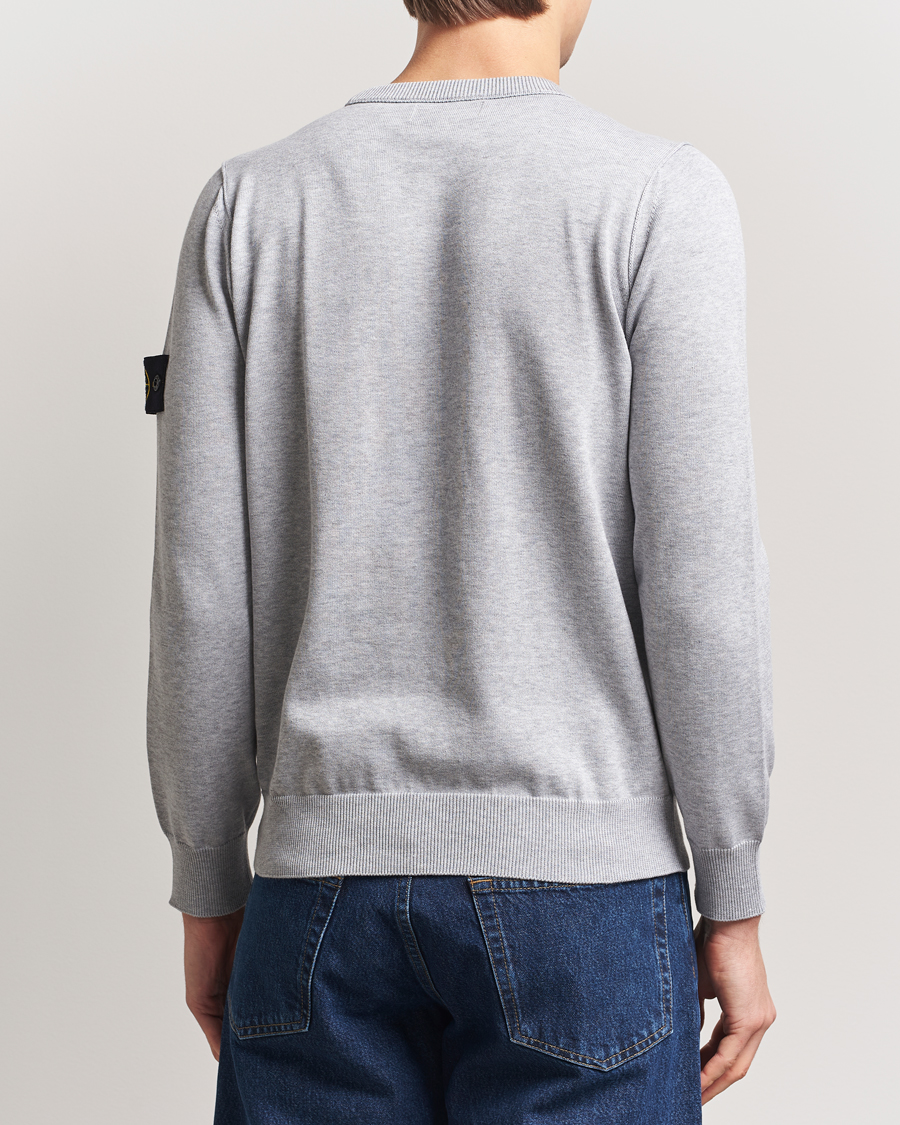 Heren | Truien | Stone Island | Soft Organic Cotton Crew Neck Melange Pearl Grey