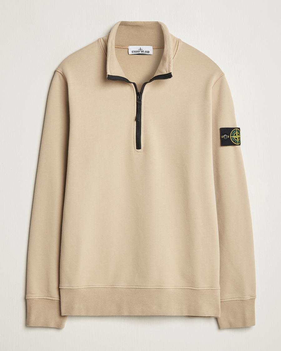Heren | Truien | Stone Island | Garment Dyed Fleece Half Zip Desert