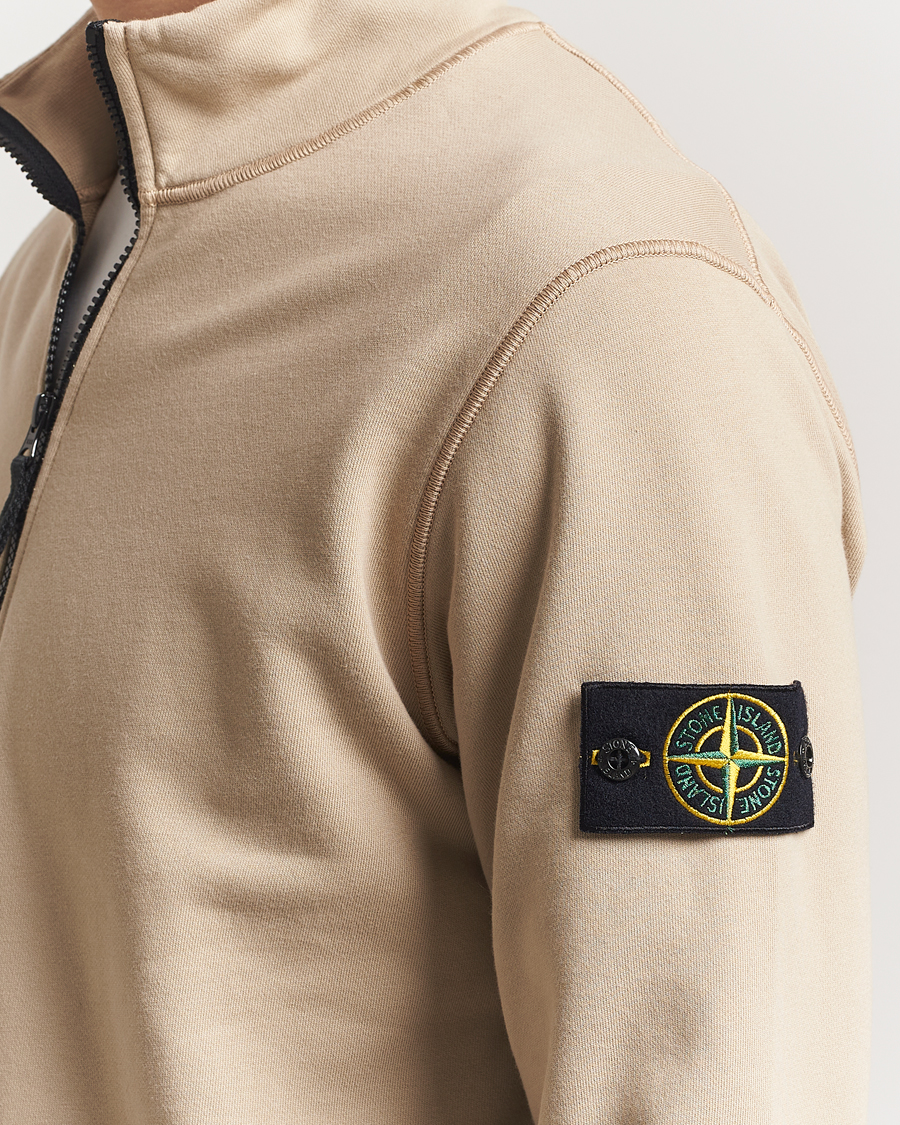 Heren | Truien | Stone Island | Garment Dyed Fleece Half Zip Desert