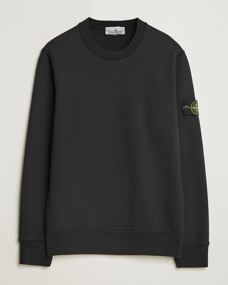 Heren | Truien | Stone Island | Garment Dyed Fleece Sweatshirt Black