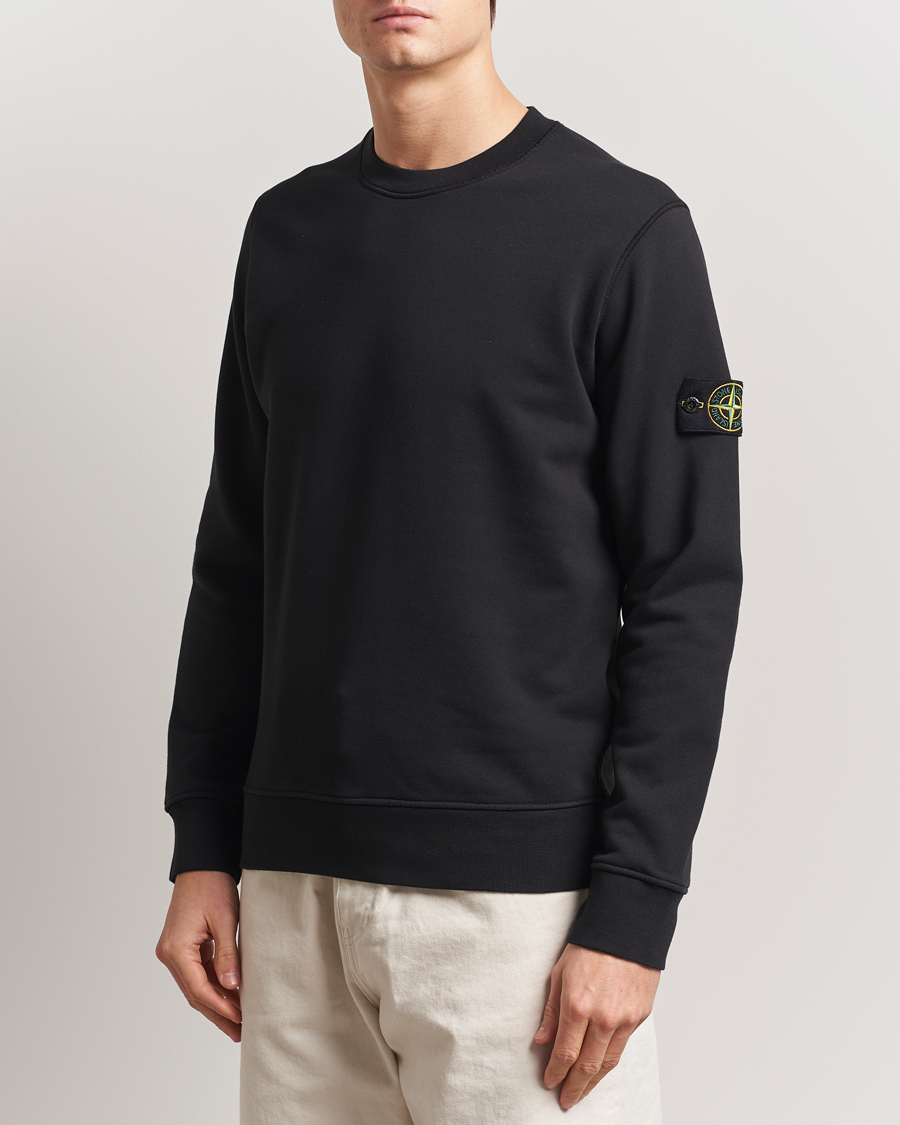 Heren | Truien | Stone Island | Garment Dyed Fleece Sweatshirt Black