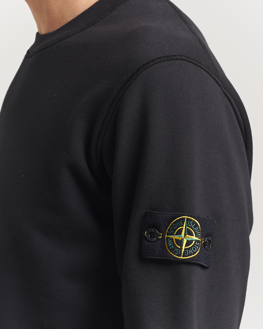 Heren | Truien | Stone Island | Garment Dyed Fleece Sweatshirt Black