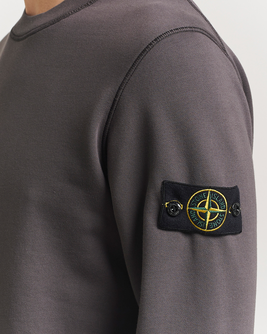 Heren | Truien | Stone Island | Garment Dyed Fleece Sweatshirt Charcoal