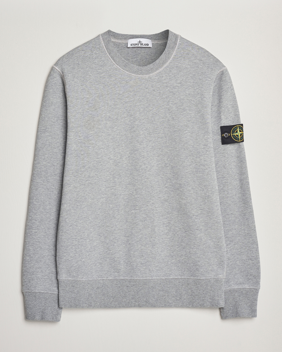 Heren | Truien | Stone Island | Garment Dyed Fleece Sweatshirt Melange Grey