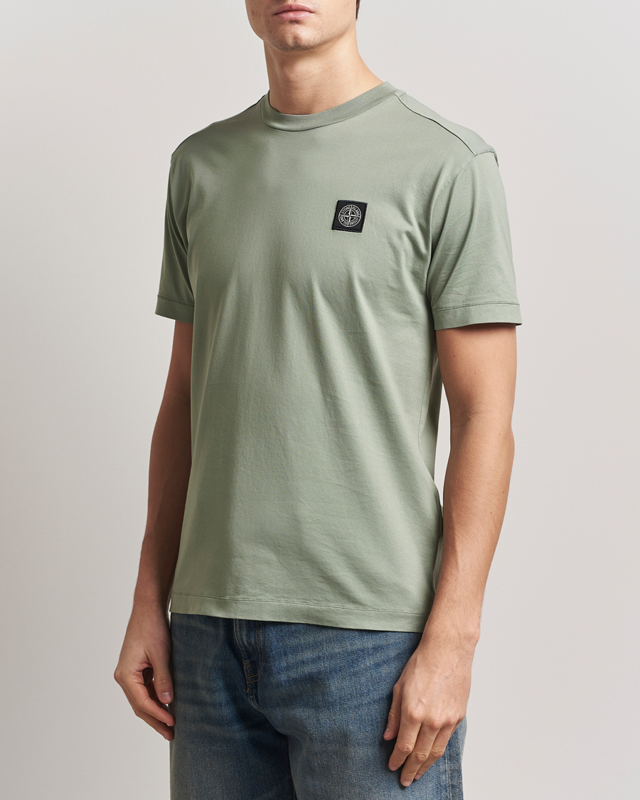Heren | T-shirts | Stone Island | Garment Dyed Cotton Jersey T-Shirt Sage