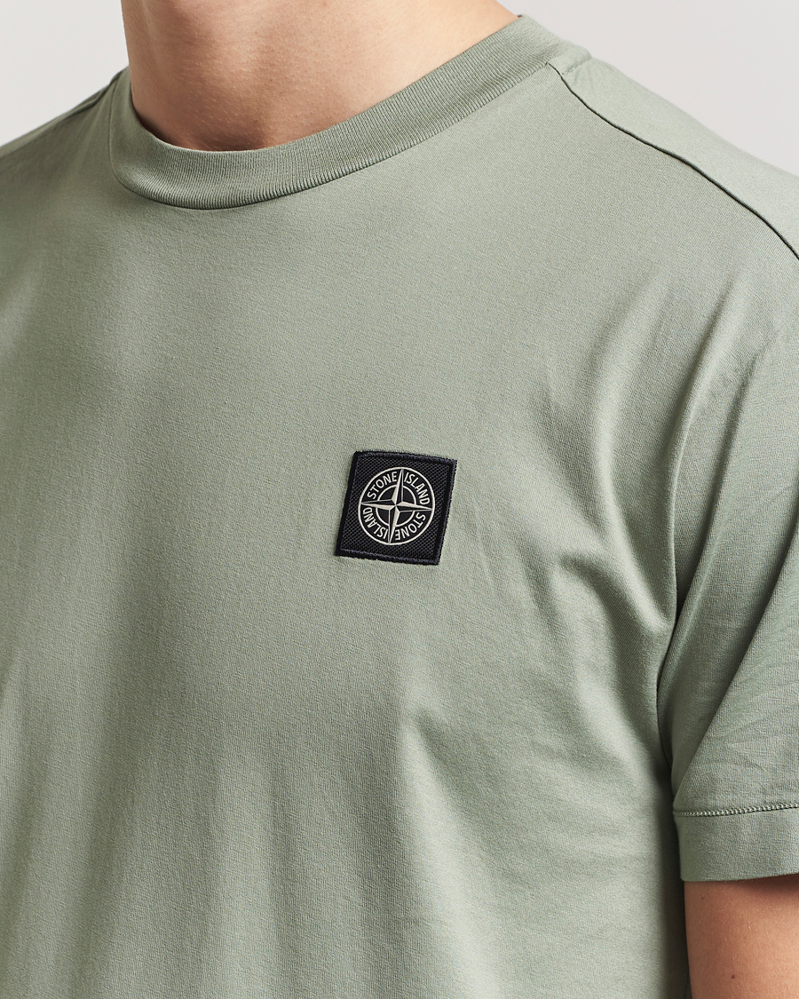 Heren | T-shirts | Stone Island | Garment Dyed Cotton Jersey T-Shirt Sage