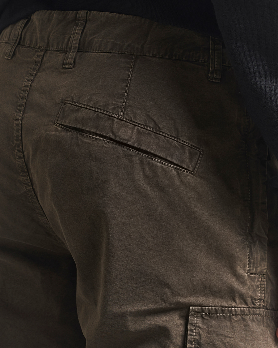 Heren | Korte broek | Stone Island | Brushed Cotton Canvas Cargo Shorts Military Green