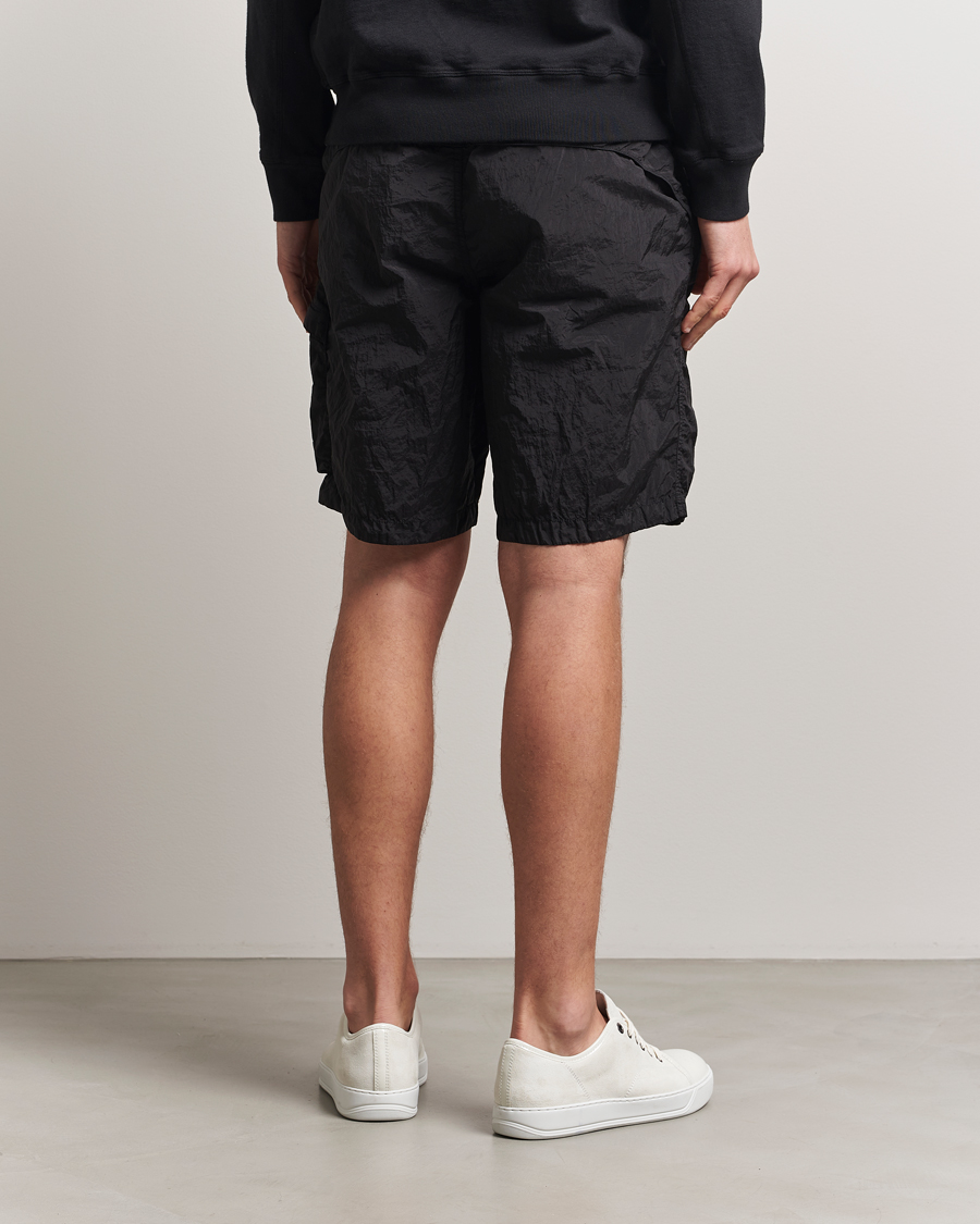 Heren | Korte broek | Stone Island | Nylon Metal Drawstring Cargo Shorts Black