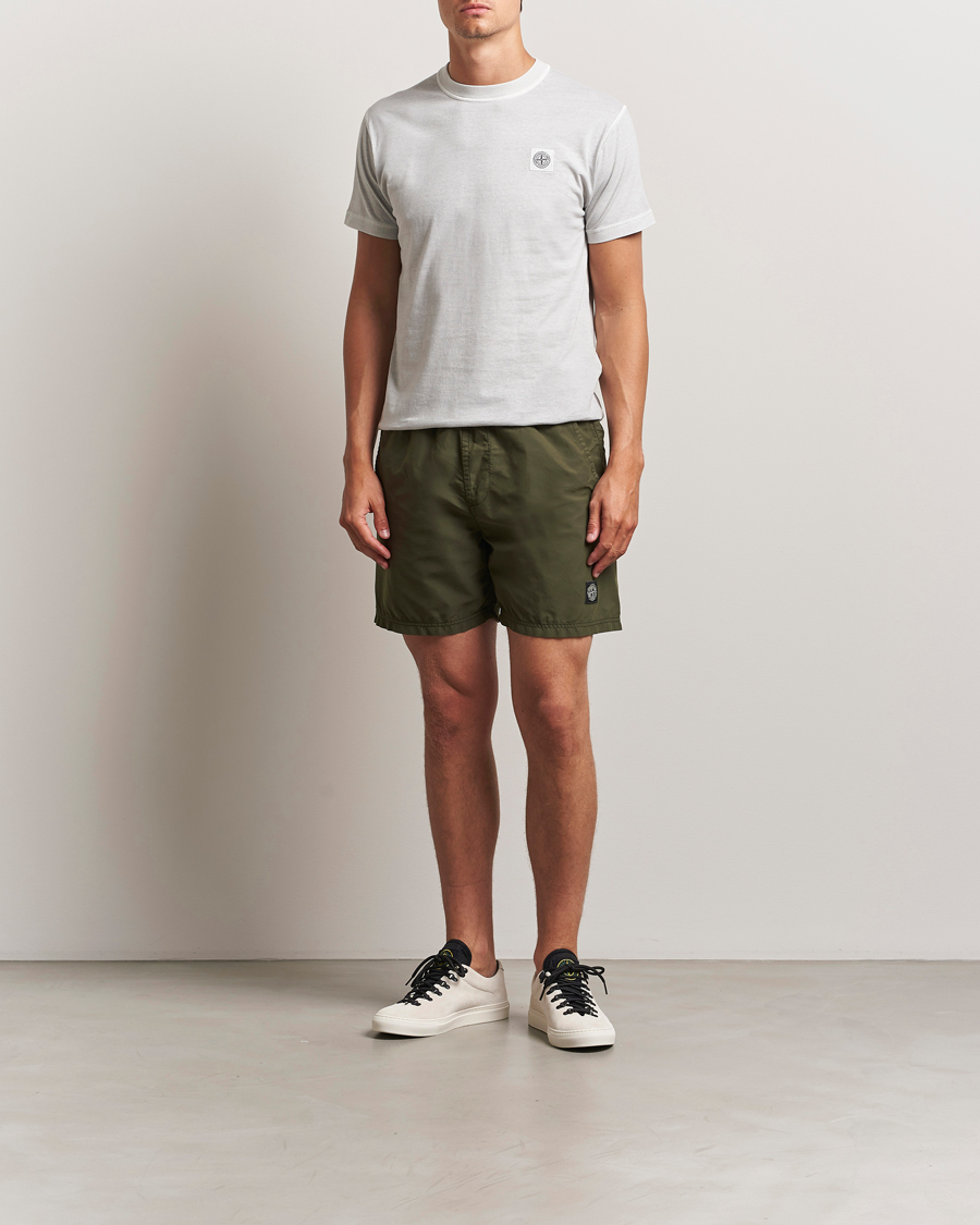 Heren | Zwembroek | Stone Island | Brushed Nylon Swimshorts Military Green