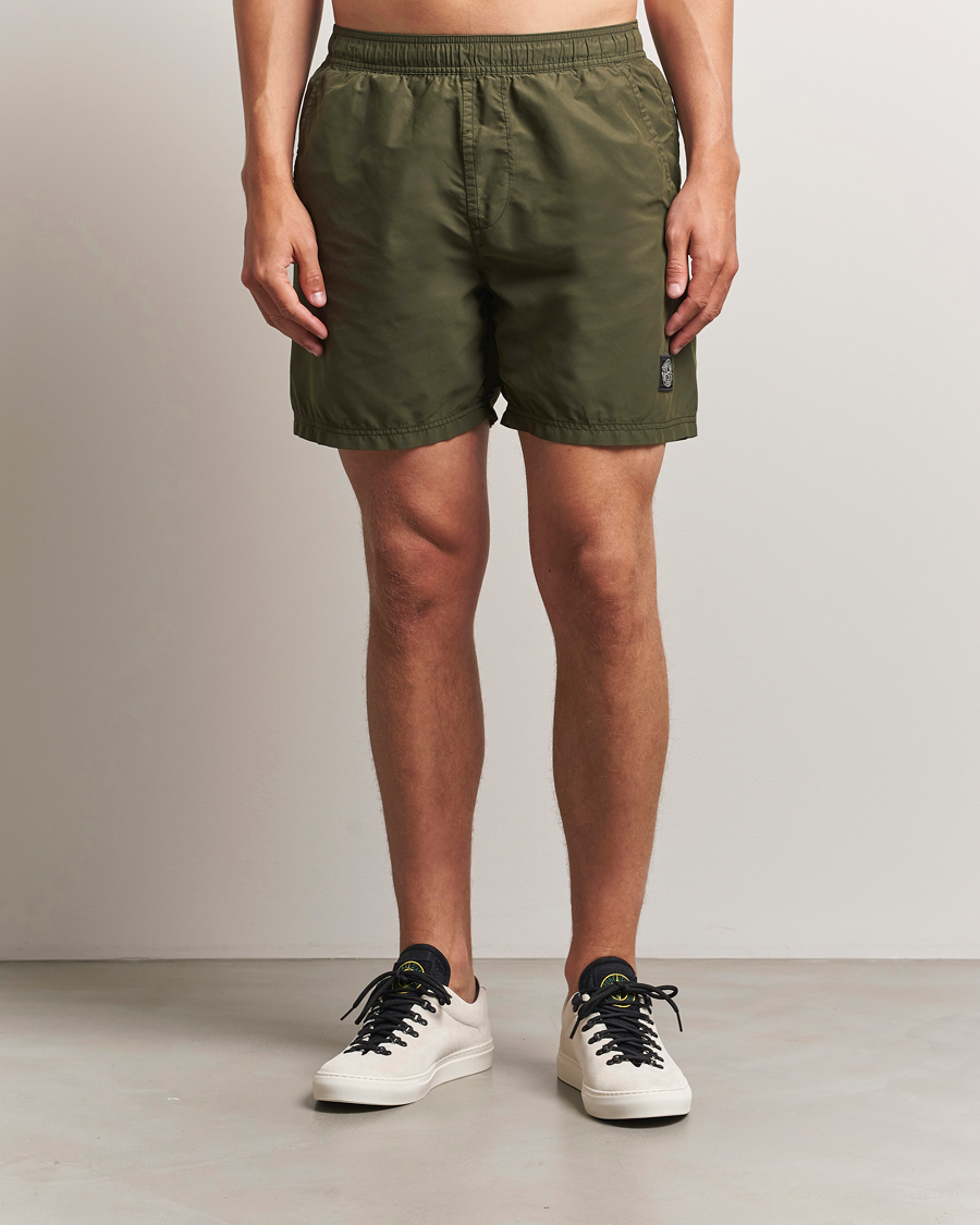 Heren | Zwembroek | Stone Island | Brushed Nylon Swimshorts Military Green