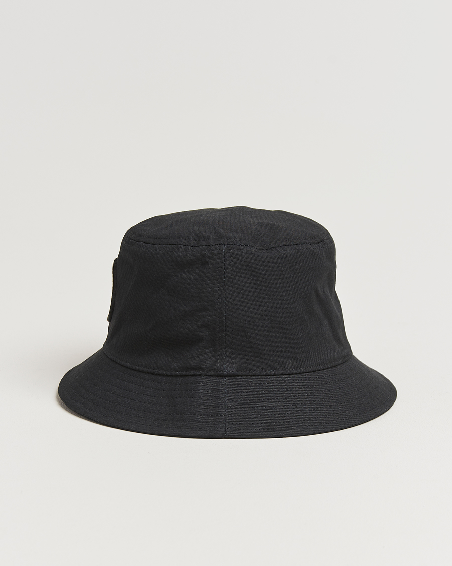 Heren | Stone Island Logo Bucket Hat Black | Stone Island | Logo Bucket Hat Black