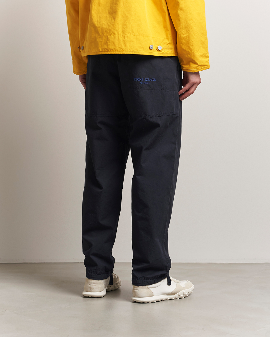 Heren | Broeken | Stone Island | Marina Organic Cotton Tela Pants Navy Blue